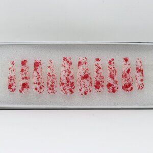 Press On Nails Long Coffin Shape "Try Me"